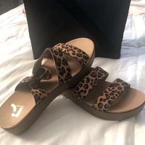 Platform Cheetah Sandal